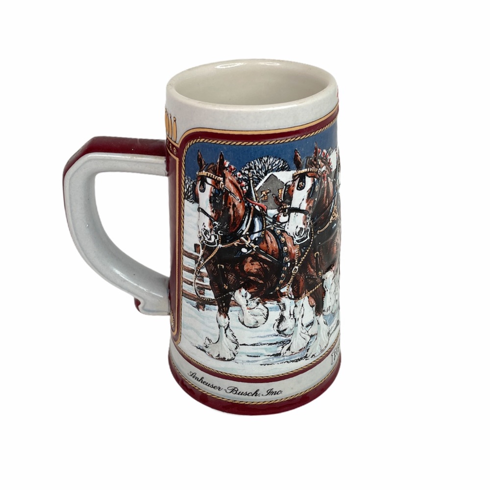 Budweiser Clydesdale Collector’s Beer Stein, 1989